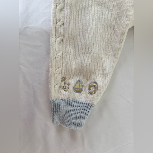 Vintage Nannette Baby Sweater Set 0–3 Months Sailboats + Handmade Coat - Picture 7 of 11